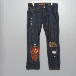 Puka Tres Angeles patchwork denim jeans